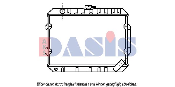 AKS DASIS Радиатор, охлаждение двигателя 140090N